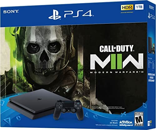 PS4 console bundle with Call of Duty: Modern Warfare II game packaging