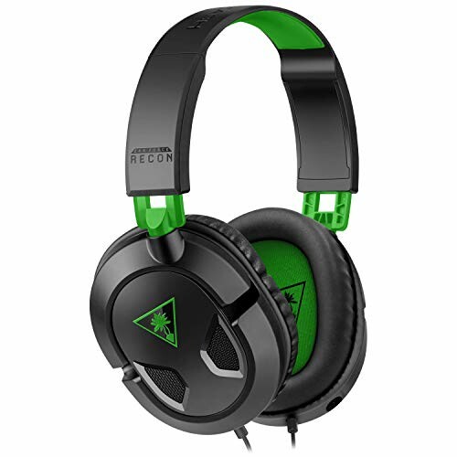 Turtle Beach Recon gaming headset in black and green